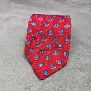 Ermenegildo Zegna ExclusiveDesign Pure Silk Flower Geometric Italian Necktie EUC